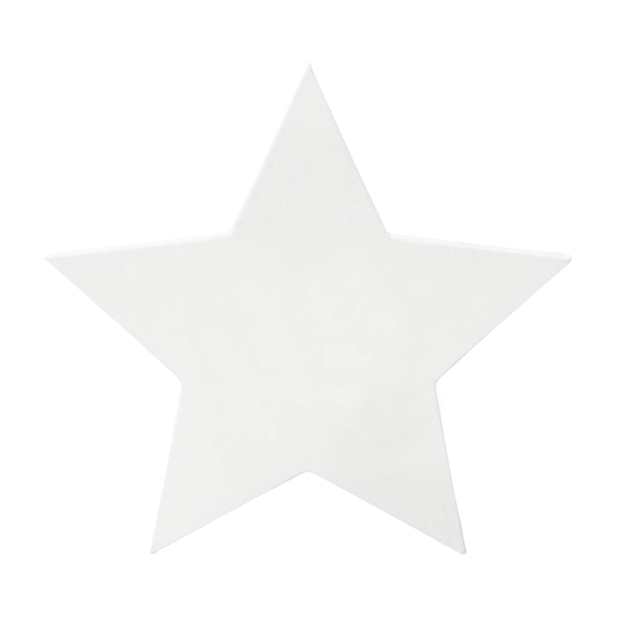 10" x 10" White Star Cotton Duck Canvas by Craft Smart™